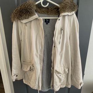 Gap Sherpa lined hooded coat